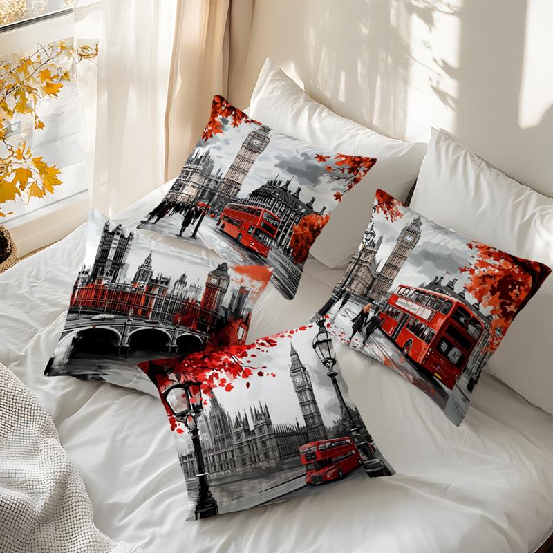Home Textiles London - Kısa peluş malzemeli yastık kılıfıEv Dekorasyonu