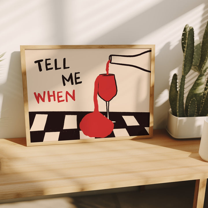 Vintage Home Textiles - Vintage Bana İçki İçtiğimi Söyle Tuval