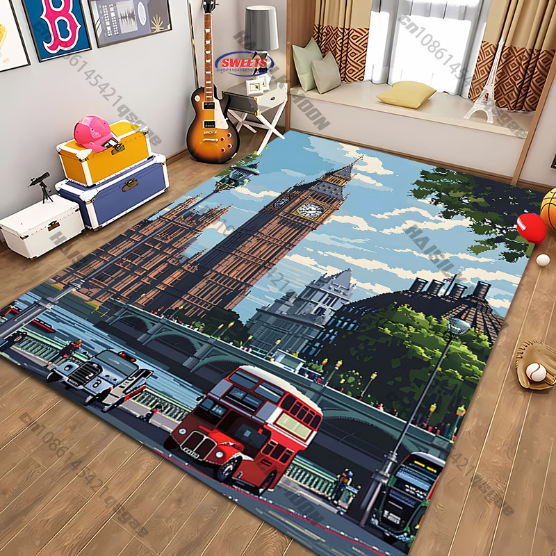 Home Textiles London - Ücretsiz kargo! Big Ben Londra Manzarası