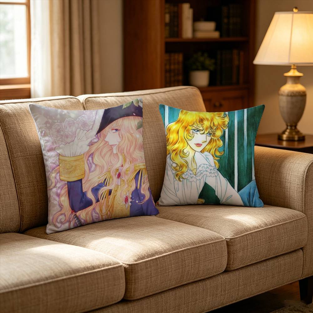 Versailles Home Textiles - V-Versailles Gülü Lady Oscar Yastık Kılıfı
