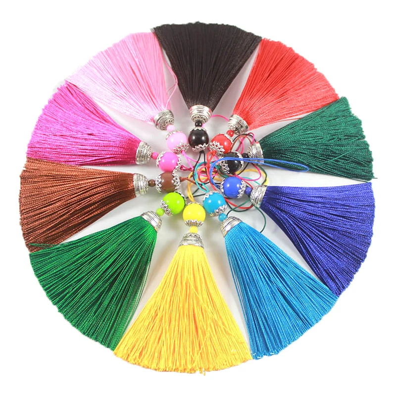 Home Ec Textiles - 2/5 adet 8CM ipek püskül ile