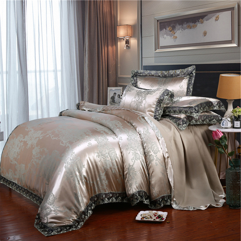 Linen Duvet Cover - Avrupa Klasik Lüks 4 Parça Yatak