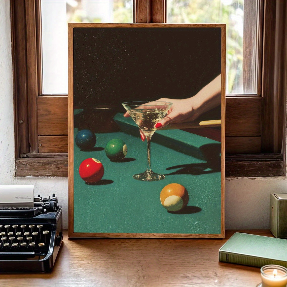 1 adet Vintage Bilardo Kokteyl - Vintage Home Textiles incelemesi ve fiyatı