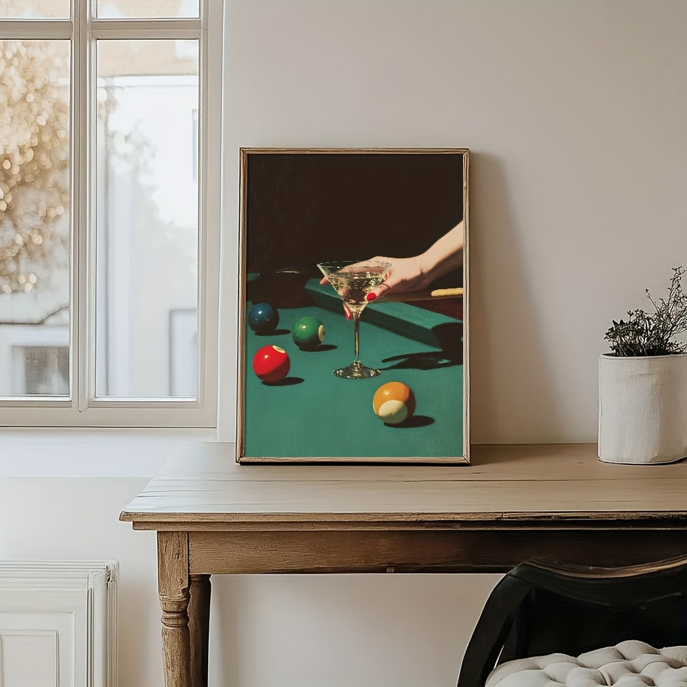 1 adet Vintage Bilardo Kokteyl - Vintage Home Textiles incelemesi ve fiyatı