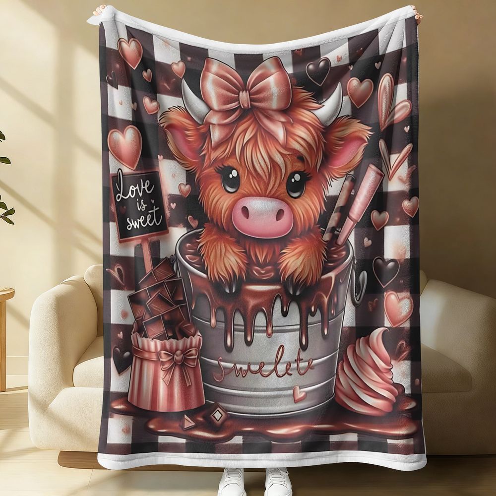 Sevimli Yayla Sığırı Baskılı F - Highland Home Textiles incelemesi ve fiyatı