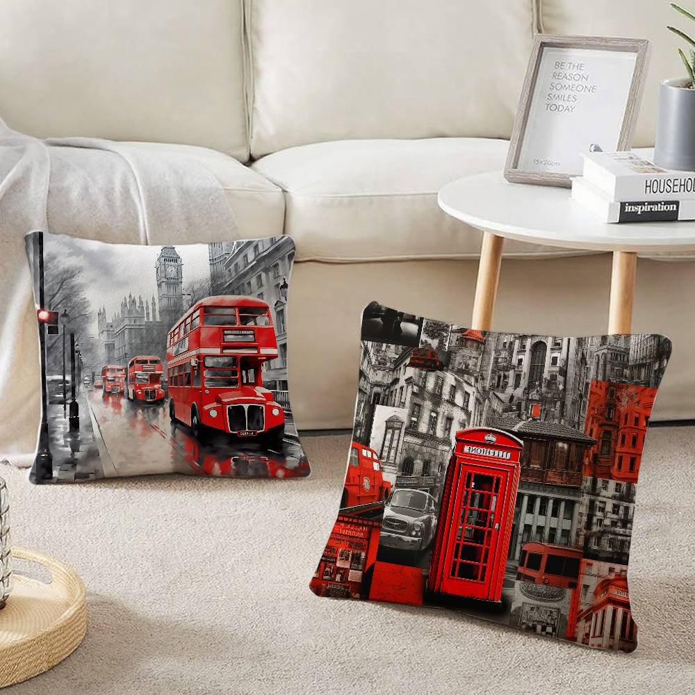 Londra Kırmızı Otobüs Baskılı  - Home Textiles London incelemesi ve fiyatı