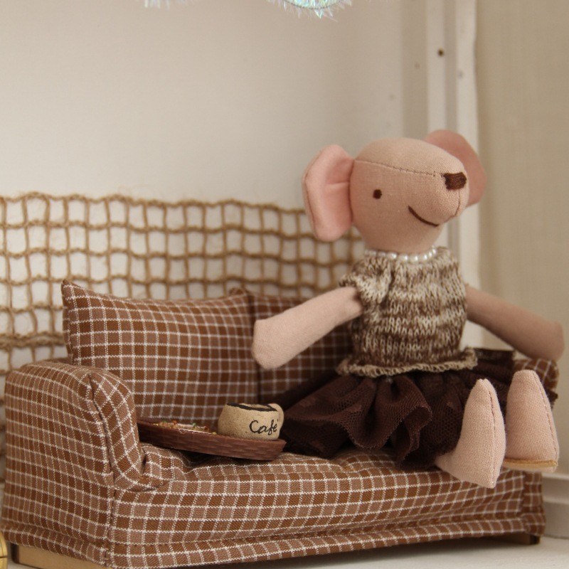 Vintage Minyatür Kanepe Ekose  - Vintage Home Textiles incelemesi ve fiyatı