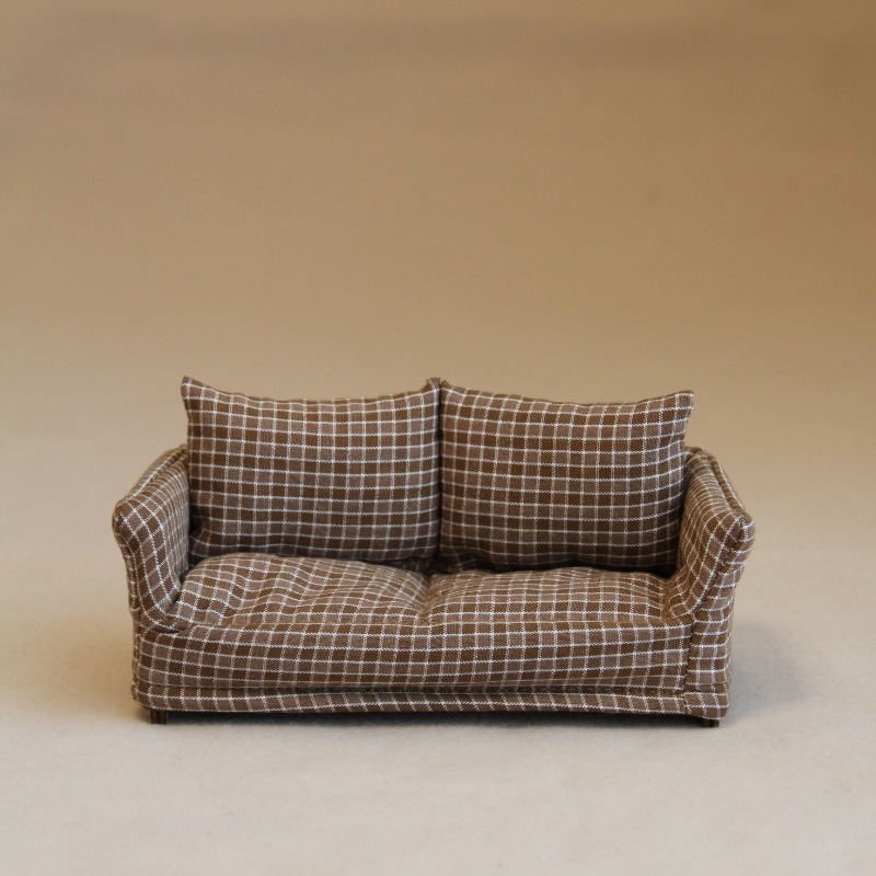 Vintage Minyatür Kanepe Ekose  - Vintage Home Textiles incelemesi ve fiyatı
