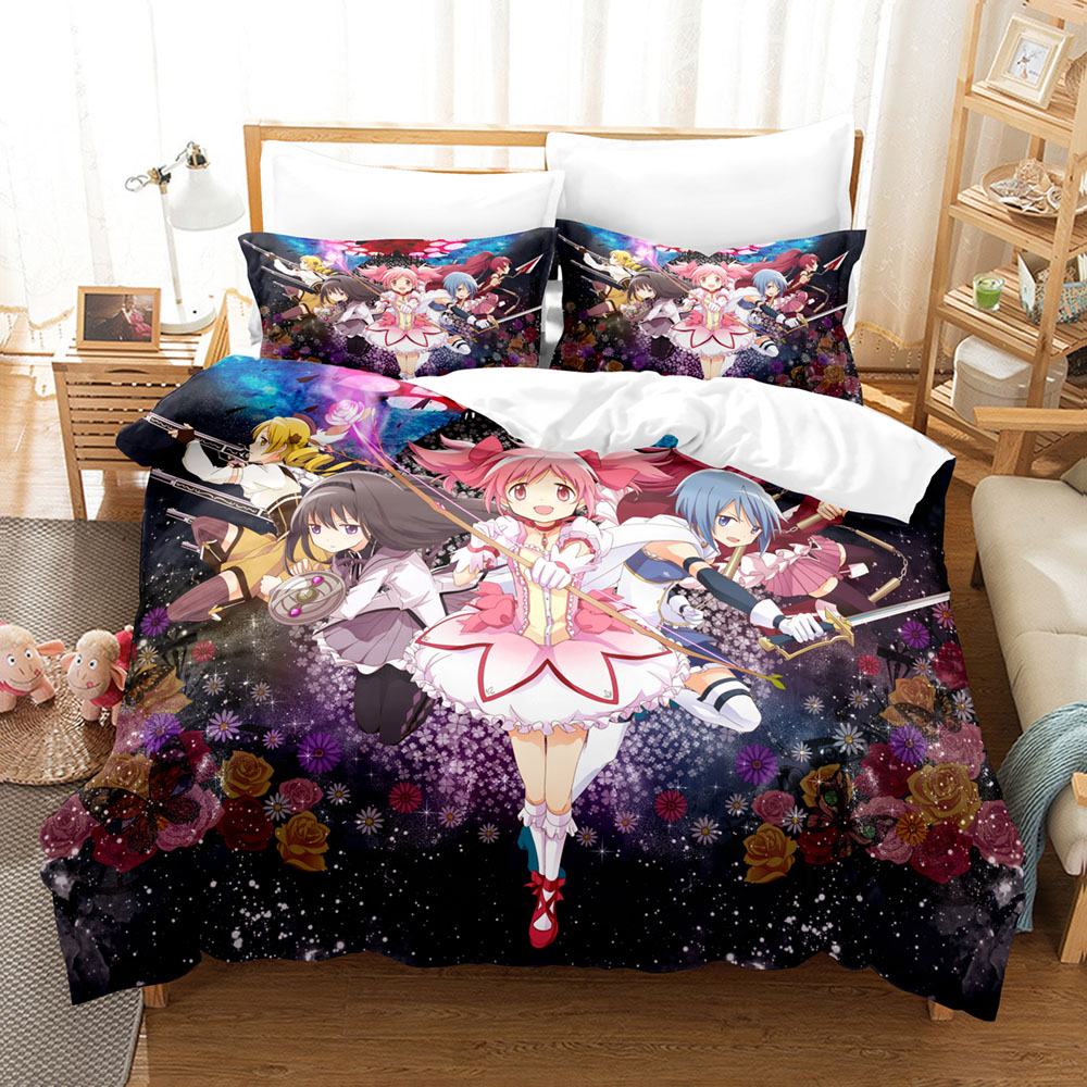 Kawaii Anime Puella Magi Madok - Linen Duvet Cover incelemesi ve fiyatı