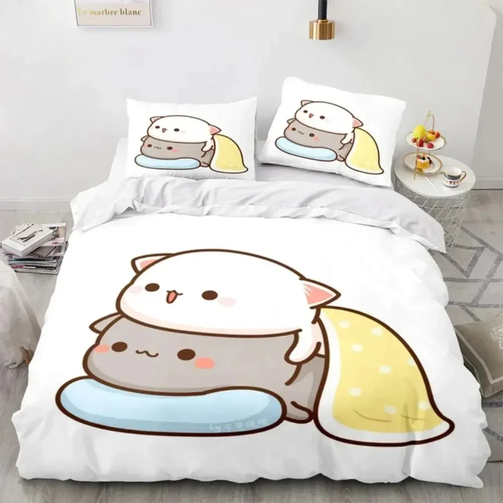 3D Çizgi Film Sevimli Şeftali  - Linen Duvet Cover incelemesi ve fiyatı