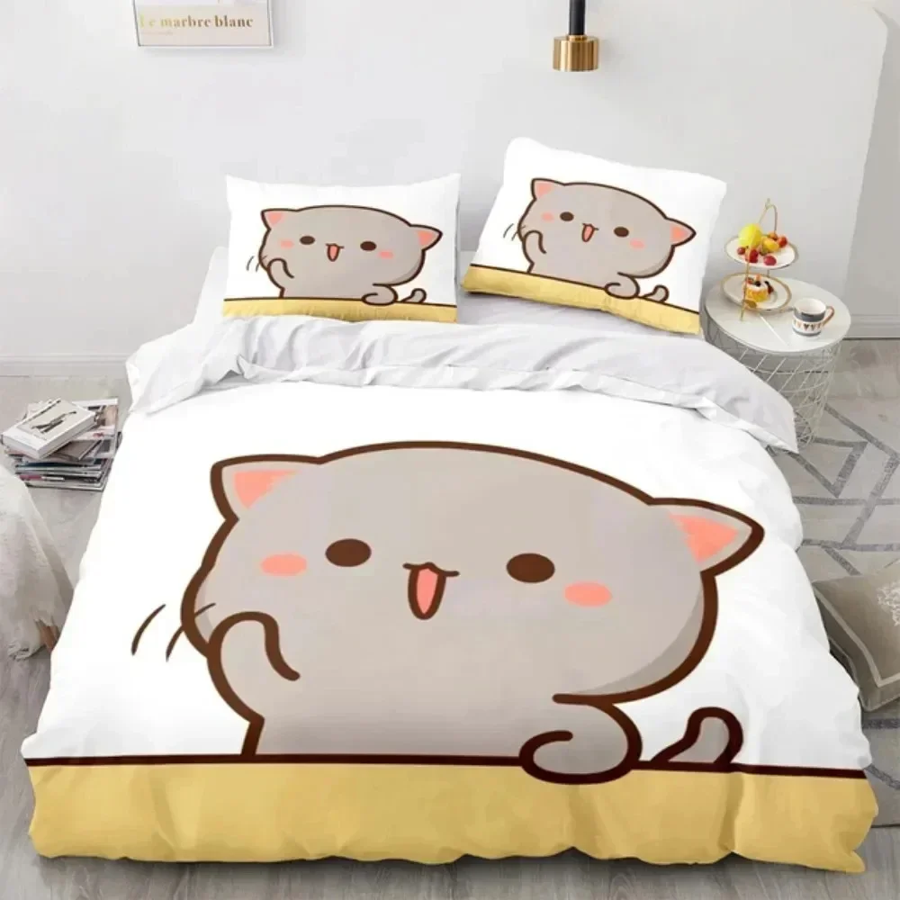 3D Çizgi Film Sevimli Şeftali  - Linen Duvet Cover incelemesi ve fiyatı