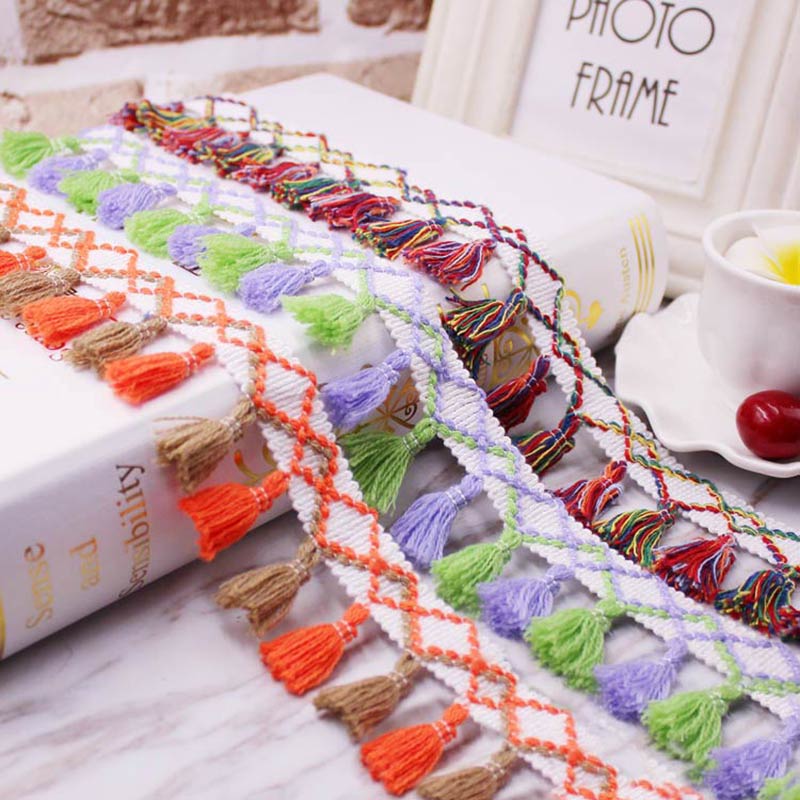 1 yard/lot Püskül Saçak trim k - Home Ec Textiles incelemesi ve fiyatı