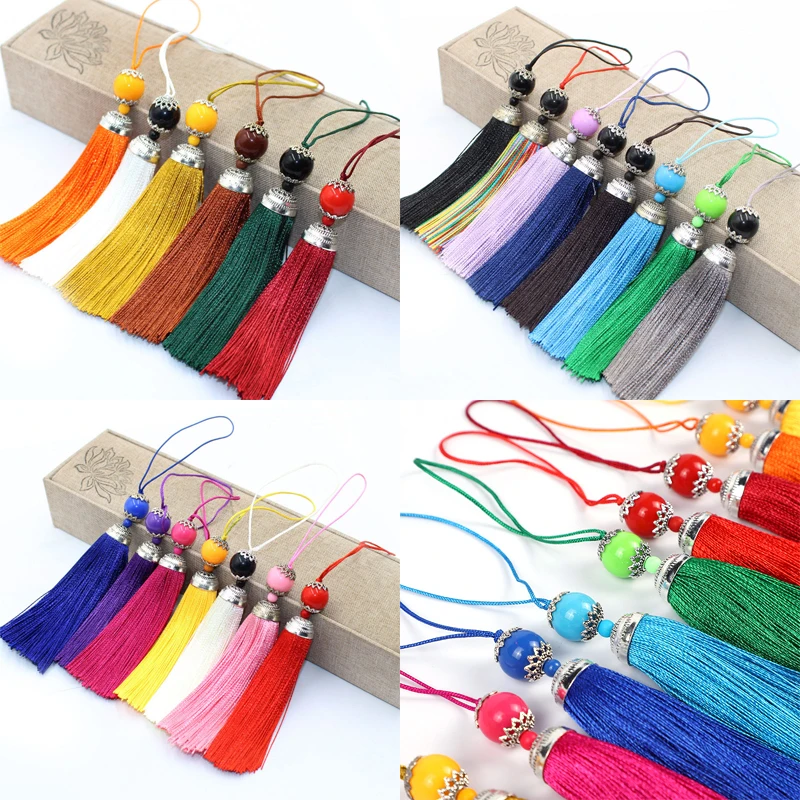 2/5 adet 8CM ipek püskül ile a - Home Ec Textiles incelemesi ve fiyatı