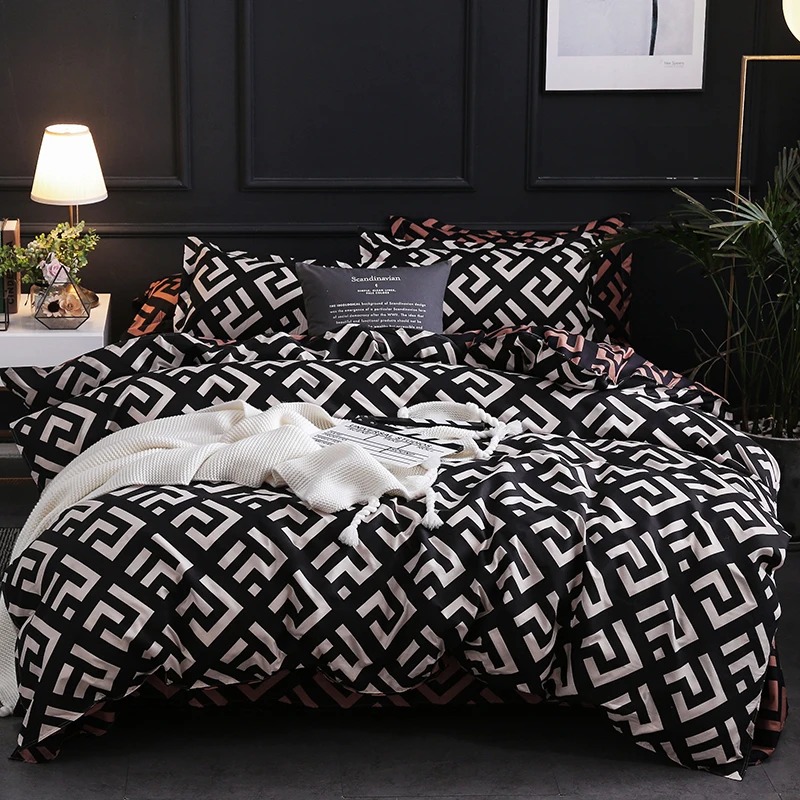 Yastık kılıfı ile lüks siyah y - Linen Duvet Cover incelemesi ve fiyatı