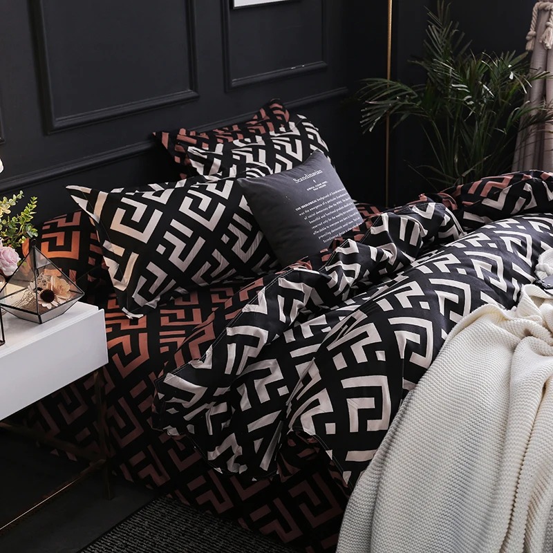 Yastık kılıfı ile lüks siyah y - Linen Duvet Cover incelemesi ve fiyatı