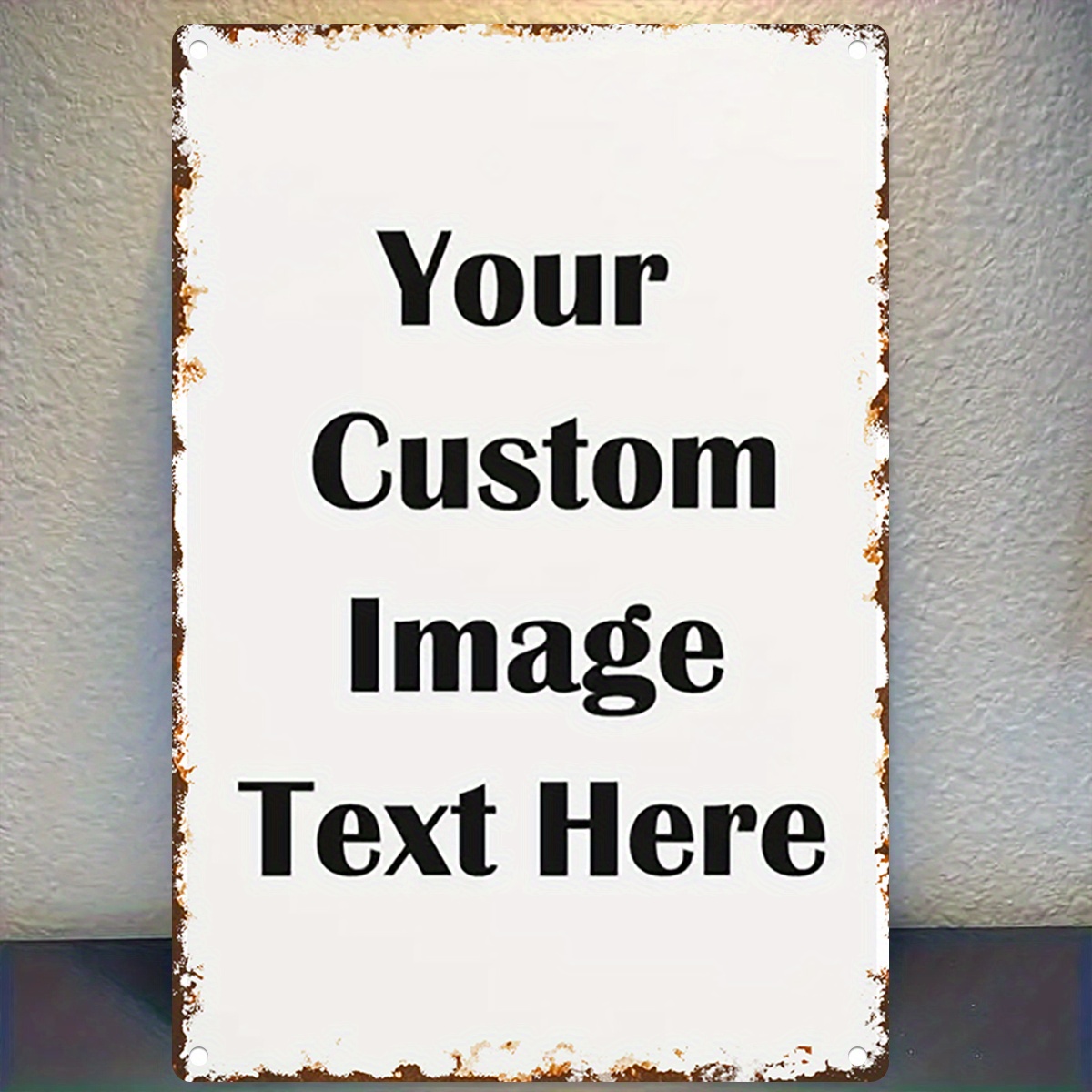Özel Resim/Yazı Metal Tabela - - Vintage Home Textiles incelemesi ve fiyatı